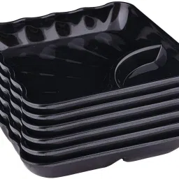 Fish Melamine Square Serving Quarter Plates Quarter Plate-5