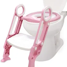 Adjustable Potty Toilet Training Seat for Kids Ladder Step Stool Soft Baby Seat Potty Seat-25