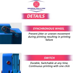 Universal Pack & Code Mini Inkjet Printer with Cartridge – Handheld Batch Coding Machine for Date Mini Inkjet Printer image 3