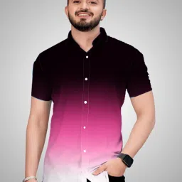 Men Regular Fit Dyed/Ombre Slim Collar Casual Shirt-image-47