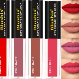 Non Transfer Waterproof Longlasting Liquid Matte Mini Lipstick Combo Pack Of 4-27