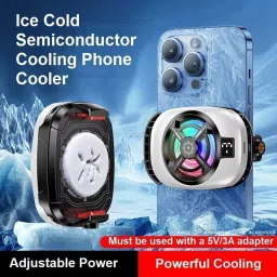 itup Turbo Cooler with Magnetic Attachment, Ice Cold Semiconductor, 3-Speed Cooling 1 Fan Ergonomic Cooling Pad with Adjustable Height image 3