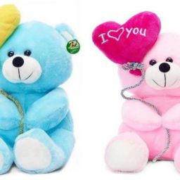 Combo (Pack Of 2) Soft and cute, I Love You Balloon Teddy Bear For kids & gift- 25 cm-31