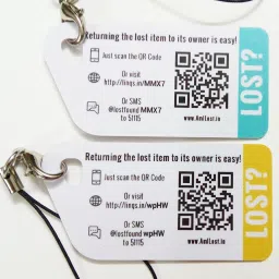 linqs AmILost Smart NFC & QR Code Lost & Found Tag Data Card image 3
