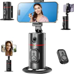 brainle Rechargeable Auto Face Tracking Tripod with Remote, 360 Degree Rotation Auto Single Gimbal for Camera, Mobile-16
