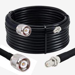 Netboon 5 Meters HLF 400 RF Coaxial Cable Assembly TNC Male to SMA Female Connector For Antenna Amplifier-image-77