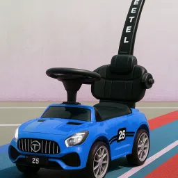 Kids car parent handle, music & lights and footrest , 1 to 4 years Car Non Battery Operated Ride On-18