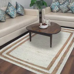 mric Multicolor Striped Jute 3 ft x 5 ft Hand Woven Carpet-picture-22