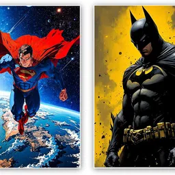art recall Batman and superman poster Photographic Paper-picture-22