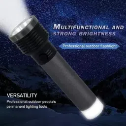 crentila Rechargeable 2 in 1 Long Distance Torch Up to 1 Km high power & Dual Battery S7 Torch image 3