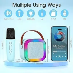 Esnapy K12 Wireless Bluetooth Speaker With Wireless Mic Multicolor 5 W Bluetooth Home Audio Speaker image 3