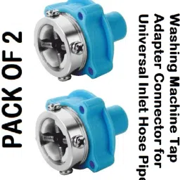 PACK OF 2 Water Tap Adapter for Fully Automatic Washing Machine Inlet Hose -Blue Tap Adapter-picture-36