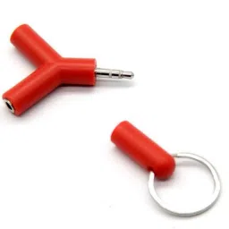 Fedus Red 3.5mm One Male To two Female Audio Headphone Splitter Phone Converter-image-33