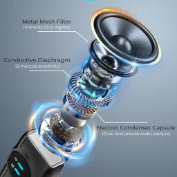 grenaro Mike For Vlogging, Mic For Youtube Video Recording With Charging Case Wireless Microphone image 3