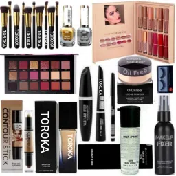 HD waterproof makeup kit for women & girls. Full coverage (Pack of 14)-33