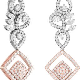 PC Jeweller The Molloy Yellow Gold 18kt Diamond Dangle Earring-image-2
