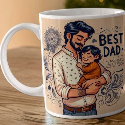 Birthday Anniversary Gift for Papa, Happy Father's Day, World Best Father Dad51 Ceramic Coffee Mug-image-24