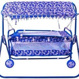 Cradle Cum Stroller Blue Crib For Baby Boys & Baby Girls (Blue)-19