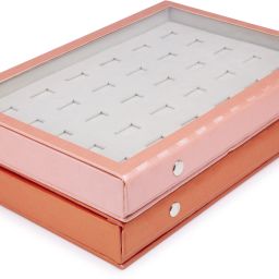 Jewellery Ring Organizer Box With Clear Transparent Lid Storage 30 Slots Vanity Box Rings, Earrings & Studs Storage Jewel Box Vanity Box-image-57