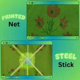 notonox HDPE - High Density Poly Ethylene Infants Washable BABY MOSQUITO NET UMBRELLA STYLE Mosquito Net image 3