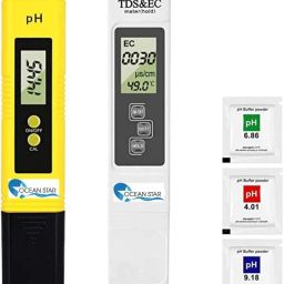 EC Meter and pH Meter, Total Dissolved Solids with pH Meter for Water Testing Digital TDS Meter-7