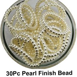 30Pc Pearl Finish Bead 25mm Rings-picture-44
