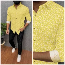 Men Regular Fit Printed Spread Collar Casual Shirt-image-40