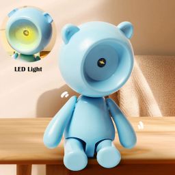 Cartoon Cute Mini Bear USB Rechargeable Desk Lamp Study Lamp-image-63