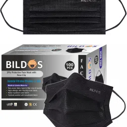 3 Layer 100 Mask Black masks-20