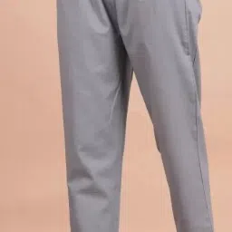 Women Regular Fit Grey Pure Cotton Trousers-image-77