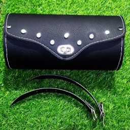 ROYAL BLACK ROYAL ENFIELD LEATHER SADDLE BAG MADE IN INDIA Saddle Bag Black Leather Motorbike Saddlebag-26