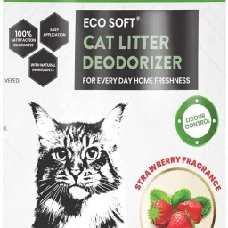 ECOSOFT Cat Litter Deodorizer | Strawberry Fragrance | Odour Eliminating Powder Deodorizer-image-49