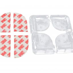 Baby Safety Furniture Corner Edge Guard, Silicon, Double Layer, (Pack of 4, Transparent)-picture-19