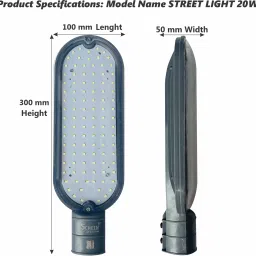 20W Pole Light | Plug And Play | LED Street Light | Bright 6500K White Outdoor Fixture – Weatherproof, Energy-Saving & Durable Lighting for Roads, Parking Areas & Public Spaces (Pack of 2) Street Light Outdoor Lamp-image-48