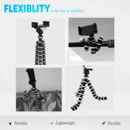 ZmiZc 13 inch Flexible Gorillapod Tripod with Mobile Attachment for DSLR, Action Camra Tripod, Tripod Kit image 4