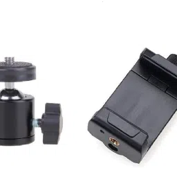 subton Tripod Ball Head with Mobile Holder Mount Adapter|Camera Stand Clip Bracket Screw Lock Mobile Holder with Vertical and Horizontal Mode Video Recording|Compatible with All Mobile Phone, Tripods and Cameras Tripod-image-37