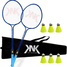 Double Shaft Of 2 With 6 Pc Nylon Shuttlecock With Cover Badminton Kit-picture-14