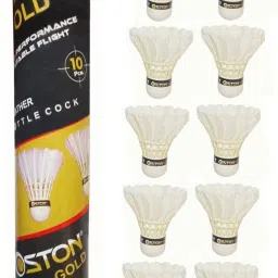 Gold Series Badminton Feather Shuttlecock Feather Shuttle - White-image-67