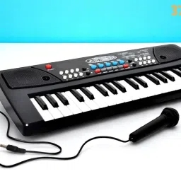 X44 Keys Piano Toy with Microphone, USB Power Cable & Sound Recording Best Birthday Gift for Boys and Girls Musical Instruments Analog Digital Piano-picture-35