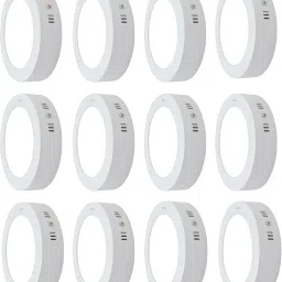 Moon Light LED 9 Watts Round Surface Down Light, Pack of 12, Cool White Recessed Ceiling Lamp-28