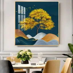 the next decor Bright Abode Glass Finish Square Wall Art-picture-31