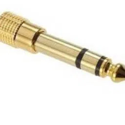 TECHON TV-out Cable 6.35mm Male to 3.5mm Female Stereo Jack Connector Headphone Adapter (golden)-image-1