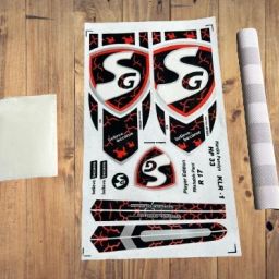 PANDYA RED-10 GLOSSY SHINE ADVANCE GUM NEW EDITION WITH FIVER TAPE AND GRIP Bat Sticker-image-78