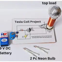 erhindia Electromagnetic Induction Tesla Coil Project Working Model Class 12 Students image 3