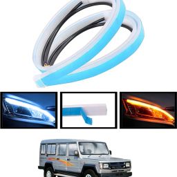 Universal Waterproof Yellow/White Fancy Design Audi Strip Light For Car-276 Car Fancy Lights-image-68