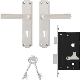 Steel Matte Door levers-10
