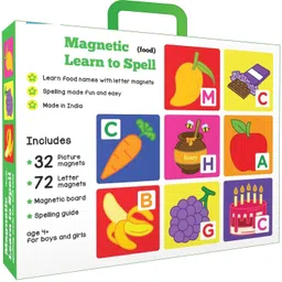 zokato Magnetic Learn To Spell With 32 Picture Magnets & 72 Letter Magnets-picture-1