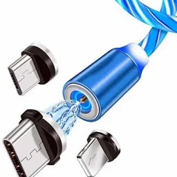 IMMUTABLE Magnetic Charging Cable 1 m USB Charging Cable, Multi 3-In-1 Cable Charger with LED, All Type C Mobiles Fast Charging Cable 1 m Magnetic Charging Cable-picture-15
