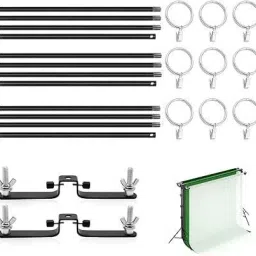 VTS 10ft/3M Background Folding Crossbar, 3 x 3m Crossbar, 2 x Mount,9 x Clip. Reflector-picture-29