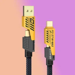 HexaGear 4-in-1 Cable 6 A 1 m METAL BRAIDED Heavy Duty 4-in-1 Charger Cable | 65W Power | Strong, Braided & Fast Charging-image-14